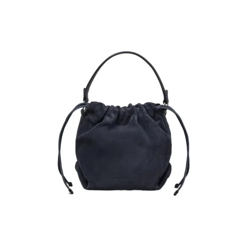 BRUNELLO CUCINELLI Замша Ведрообразные Сумки Сумки через плечо Сумка на плечо Женская Синяя