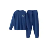 Мужской, круглый вырез, синий.