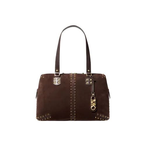 MICHAEL KORS Astor Сумка из коровьей кожи Boston сумка через плечо женская шоколадного цвета