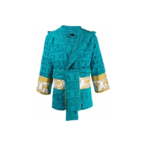 VERSACE Синий Женские Банные халаты