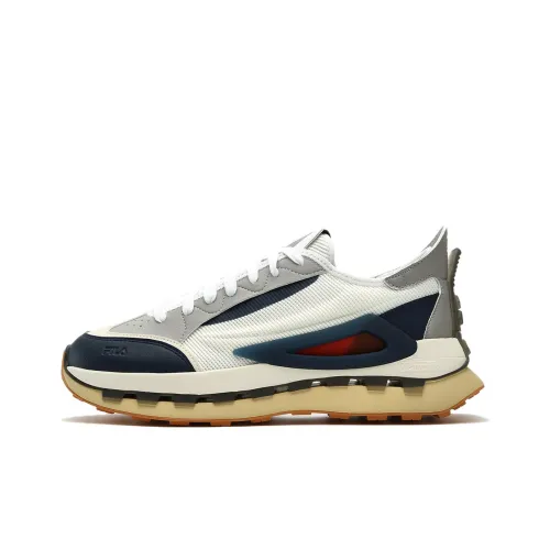 FILA KM Low Топ Casual Мужской Винтажный Белый