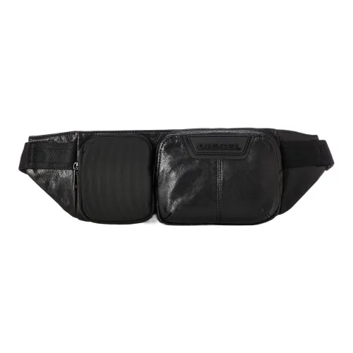 DIESEL Кожа Бананка Стандартная Мужская Черная