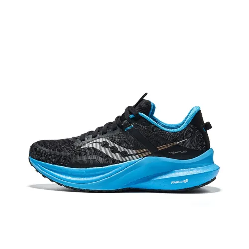 Saucony Tempus TanTu 1 Slip-Resistant Low-Top Беговые кроссовки Женские Черные Синие