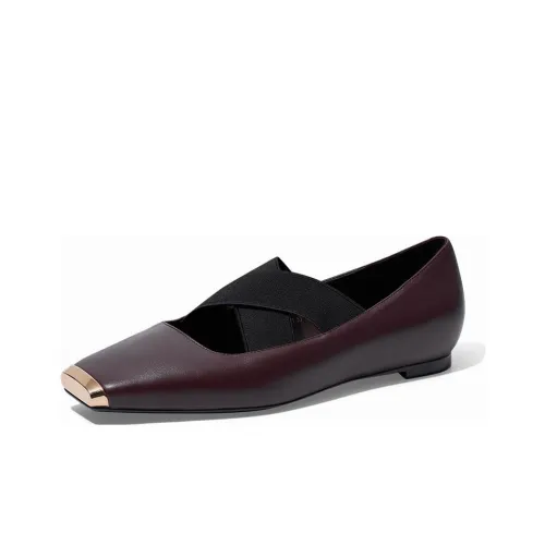 ZSAZSAZSU Женские повседневные туфли Low Top Темно-бордовый цвет Женские