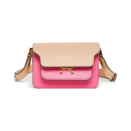 MARNI Основная часть Телячья кожа Сумка через плечо Сумка на плечо Детский Орхидея Розовый