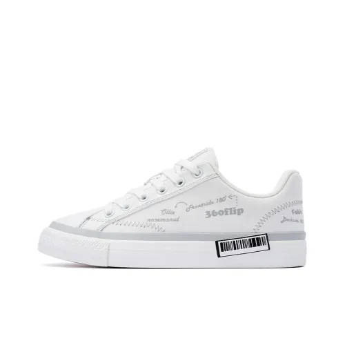 PONY Winner Покрытие Slip-Resistant Амортизация Низкий Топ Скейтборд Кроссовки Unisex Серый Белый