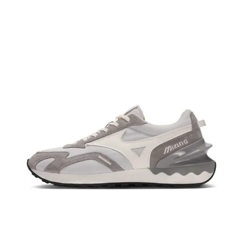 Mizuno LG 70s Slip Резистентный к истиранию Низкий топ Повседневные беговые кроссовки Унисекс Серый Белый