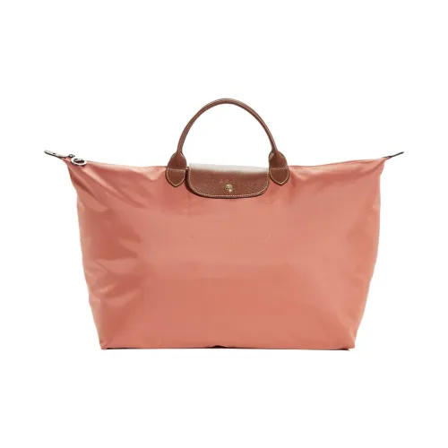LONGCHAMP Le Pliage Нейлон Сумка-тоут Сумка для покупок Путешественная сумка Сумка Большая Женская Светло-розовая