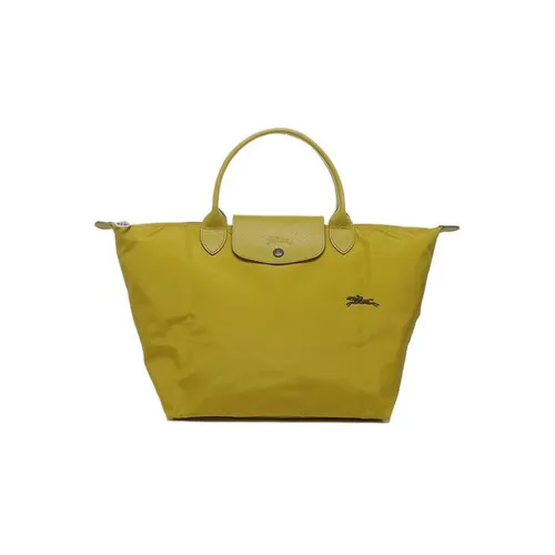 LONGCHAMP Le Pliage Club Нейлоновая сумка-пельмени большая женская желтая