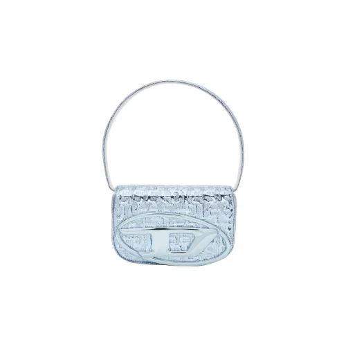 DIESEL с коровьей кожей портативная сумка через плечо женская синяя