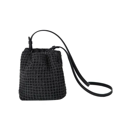 BRUNELLO CUCINELLI Мохер Ведрообразная Сумка Сумка через плечо Женская Черная