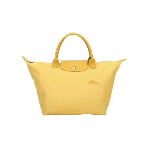 LONGCHAMP Le Pliage Переработанный полиамид Холщовая сумка сумка-пельмени сумка среднего размера женская желтая