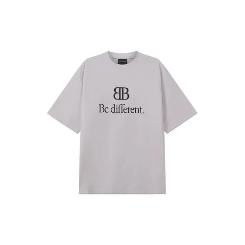 Balenciaga Логотип с принтом круглый вырез короткое рукав футболка рубашка обычный крой мужская бежевая