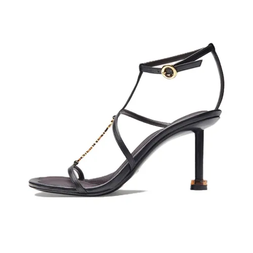 Jacquemus Les one Ремень Сандалии Черные Женские