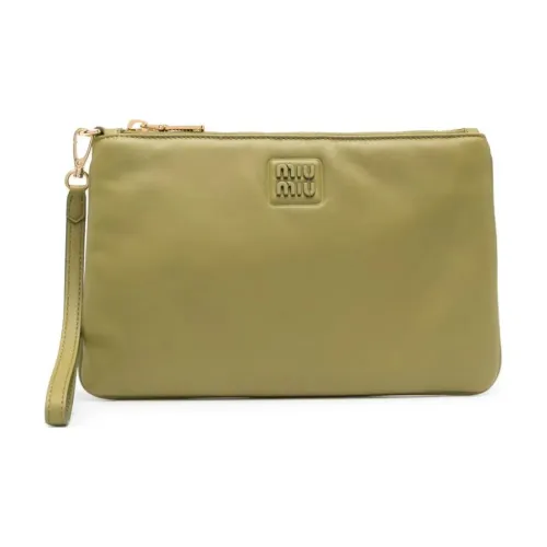 MIU MIU Телячья кожа Клатч Женский Зеленый