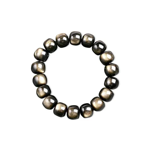 Love Link Золотой SHEEN Обсидиан Браслеты Унисекс