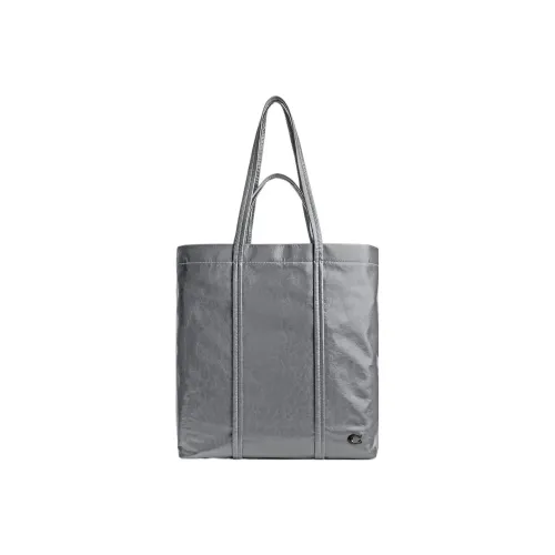 COACH Кожа Тоут Сумка Сумка для покупок Сумка Сумка через плечо Большая Мужская Серый