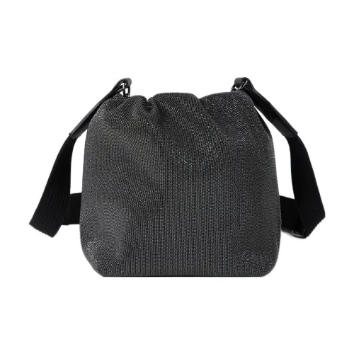 BRUNELLO CUCINELLI Телячья кожа Ведрообразная сумка Сумка Сумка через плечо Сумка через плечо Стандартная Женская Угольно-коричневый