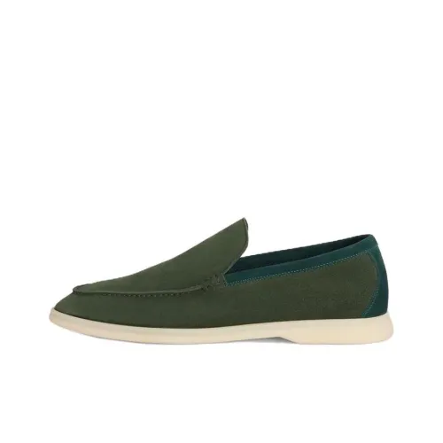 Loro Piana Summer Walk Лоферы Зеленый Мужской