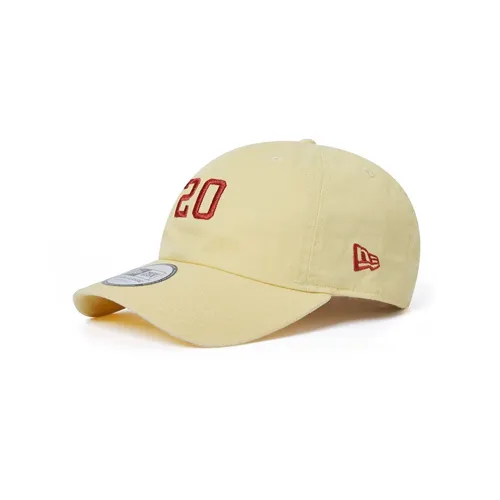New Era Хлопковые кепки унисекс желтые
