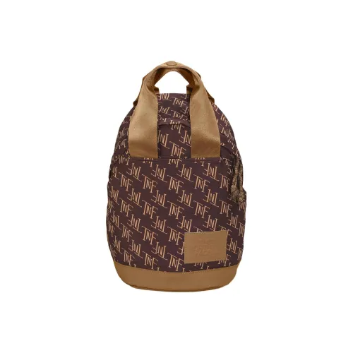 The North Face 5L Рюкзак Двойной Плечо На открытом воздухе Сумка Ткань Угольно-коричневый Женские