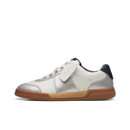 Clarks Art Movement Series Скейтборд Кроссовки Низкие Белый/Серебряный 261703914 Женские