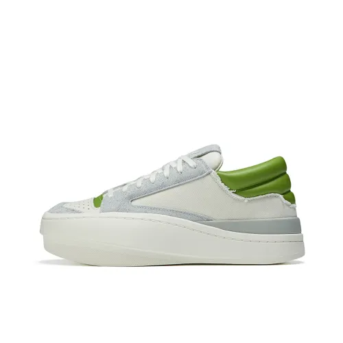 Y 3 Centennial Slip-resistant Abrasion-resistant Low Top Casual Shoes Unisex Beige White Green Y 3 Centennial Slip-resistant Abrasion-resistant Низкий Топ Повседневная Обувь Унисекс Бежевый Белый Зеленый