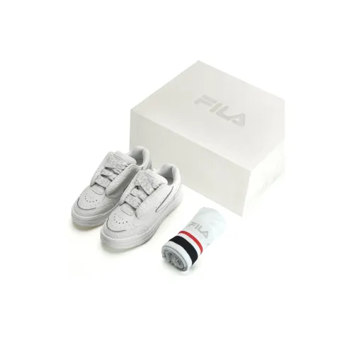 FILA MIXA Белый Dancer Покрытие Низкие Кроссовки для скейтбординга Женские Снег Коробка