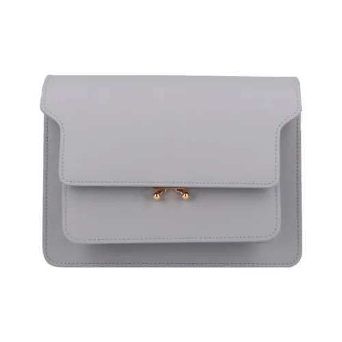 MARNI Основная часть Коровья кожа Сумка через плечо Сумка на плечо Женская Серый