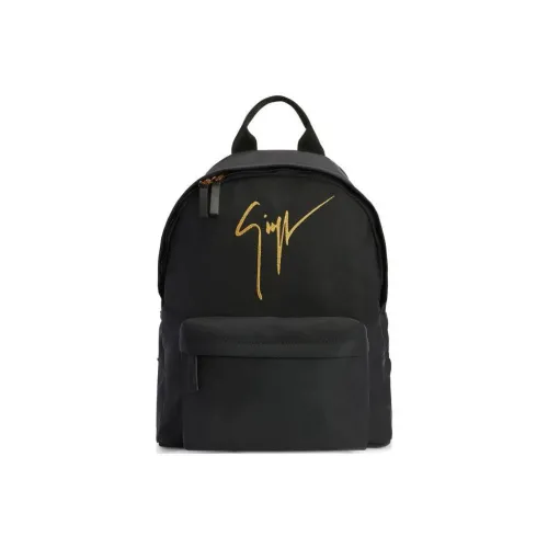 Giuseppe Zanotti GZ Canvas Leather Backpack Women's Black