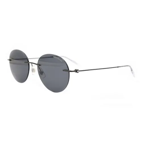 MONTBLANC Alloy Round Sunglasses Men's