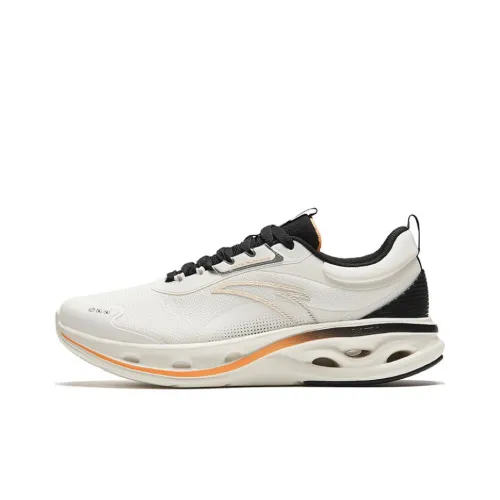 ANTA Износостойкие Низкие Кроссовки для Бега с Технологией Flowfoam Мужские Черные Белые