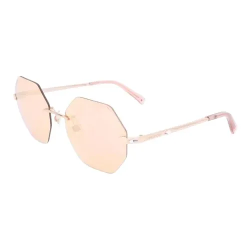 Swarovski Металл Нерегулярная форма Солнцезащитные очки Женские Розовый