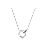 Серебряно-черное ожерелье