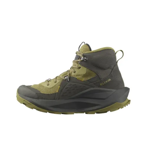 SALOMON Elixir Slip-Resistant Waterproof MID Top Streetwear Men's Black