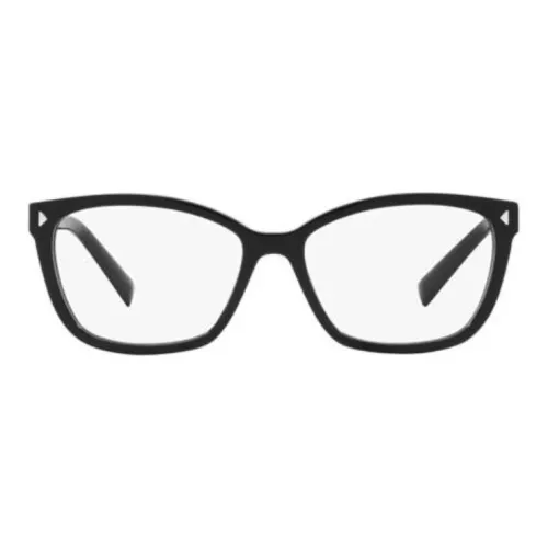 PRADA Ацетат Нерегулярная форма Оправа для очков Женская Черная