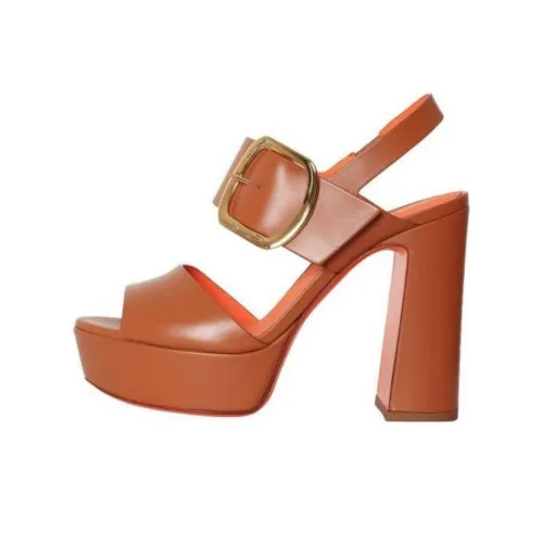 Santoni One Ремешок Сандалии Женские Коричневый