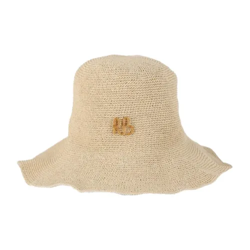 RUSLAN BAGINSKIY Солома Шапки и Кепки Женские Бежевые