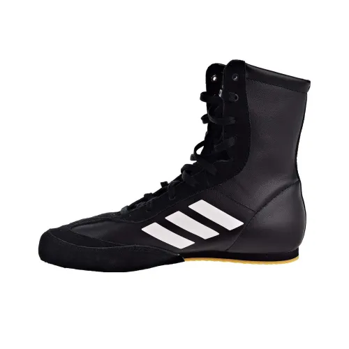 Adidas Box Hog 4 Slip-Resistant Abrasion-Resistant High Top Training Shoes Men's Black Adidas Box Hog 4 Противоскользящие Износостойкие Высокие Кроссовки для тренировок Мужские Черные