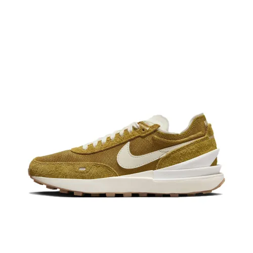 Nike Waffle One Кэжуал Низкий Топ Золотой Женский