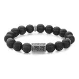 Браслет с бусинами в стиле сетчатый, с драконьим узором