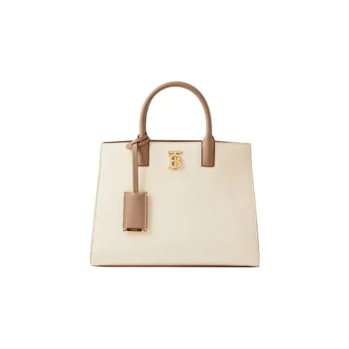 Burberry Frances Телячья кожа Тоут Сумка Сумка для покупок Сумка Мини Женские CAMEL Архивный бежевый Теплый Умбра