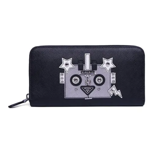 PRADA Телячья кожа Кошелек Женские Морской синий