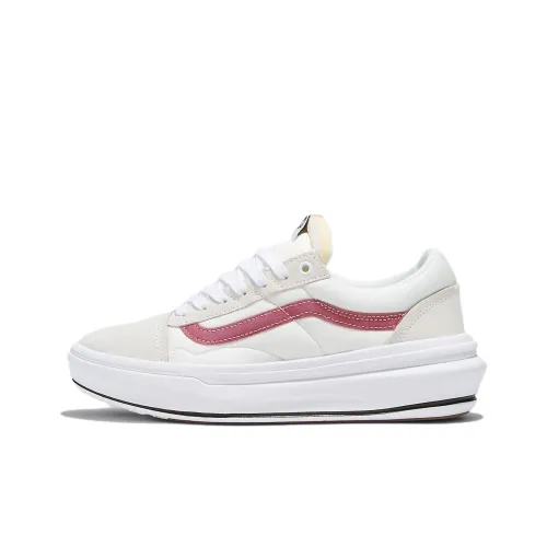 Vans Old Skool Collection Низкие Кроссовки для Скейтбординга Унисекс Бежевый Белый Красный