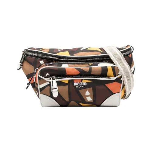 MOSCHINO Полиэстер Одно плечо Через плечо Бананка Мужской Умбра