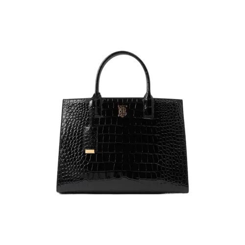 Burberry Frances Телячья кожа Тоут Сумка Сумка для покупок Сумка Маленькая Женская Черная