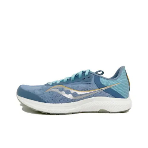 Saucony Freedom 5 Slip-Resistant Moisture-Wicking Low-Top Беговые кроссовки Женские Светло-Синий