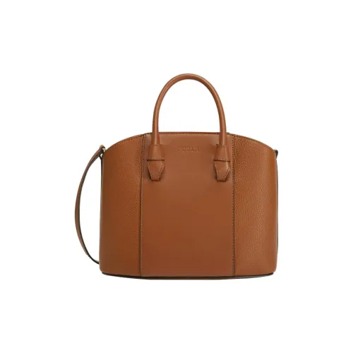 Furla Miastella Телячья кожа Тоут Сумка Сумка для покупок Сумка Большая Женская Коньяк