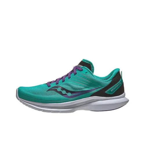 Saucony Kinvara 12 Амортизаторы Slip-resistant устойчивые к истиранию низкий топ беговые кроссовки для женщин синий