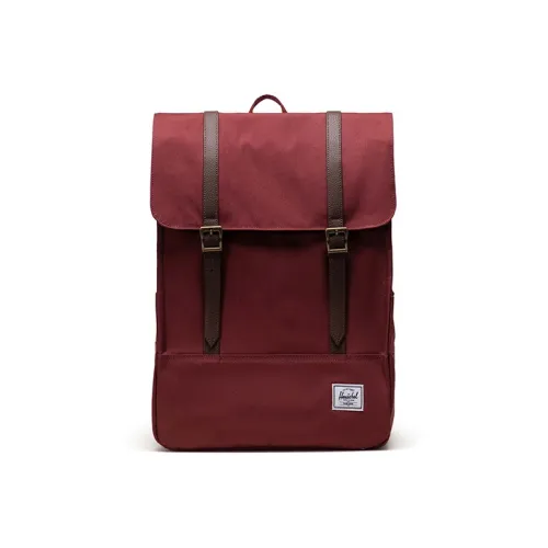 Herschel Кожа Рюкзак Стандартный Унисекс Темно-Красный Цвет